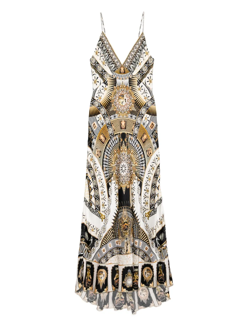 Длинное платье-комбинация с V-образным вырезом Camilla, черный
Длинное платье-комбинация с V-образным вырезом Camilla, черный