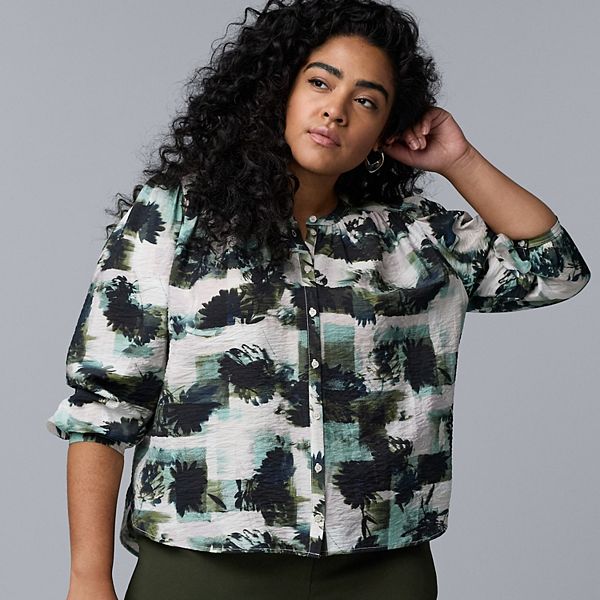 Топ с присборенными рукавами-фонариками Plus size Simply Vera Vera Wang, Green Blue Floral
Топ с присборенными рукавами-фонариками Plus size Simply Vera Vera Wang, Green Blue Floral