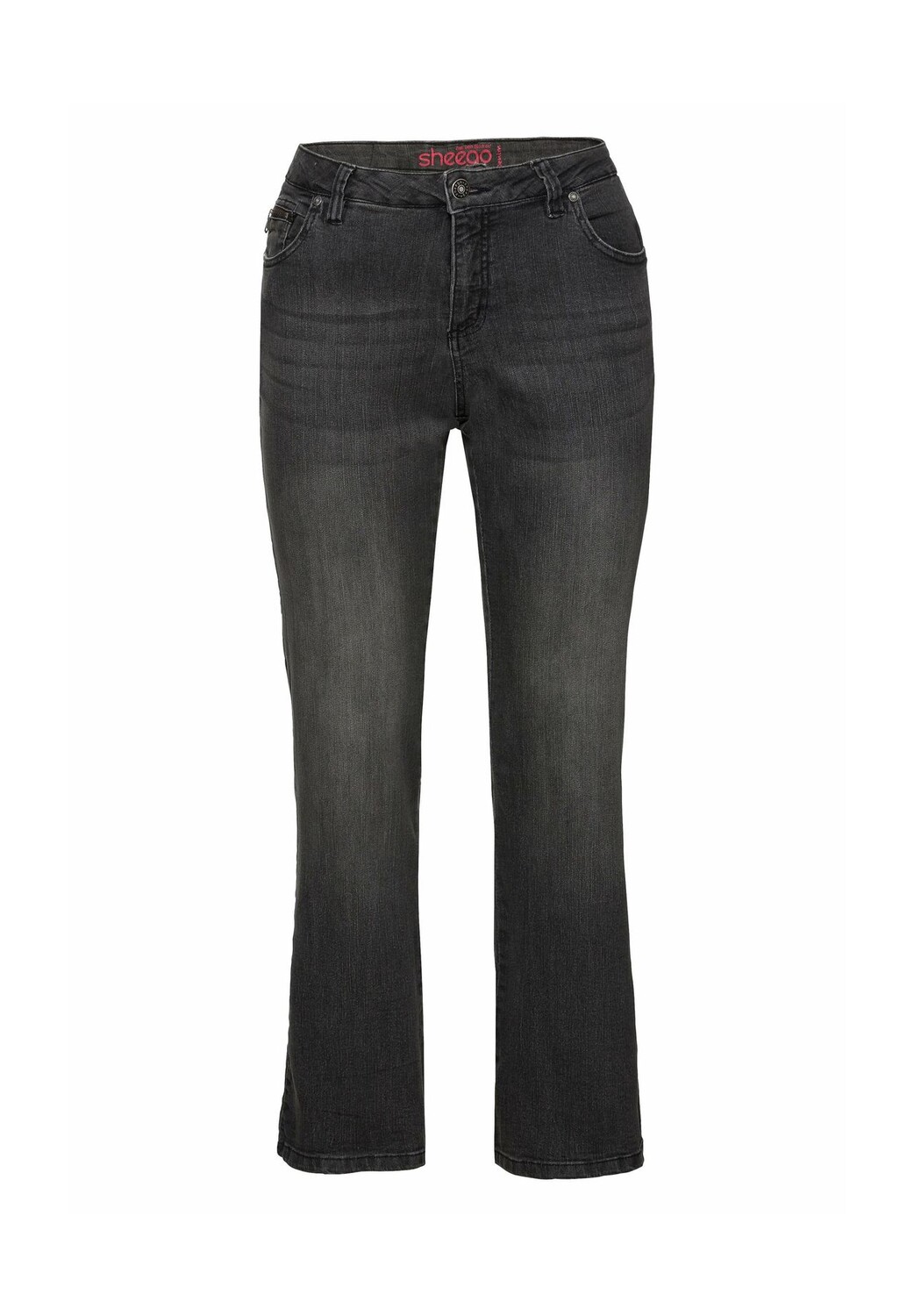 Джинсы с 5 карманами и эффектами поношенности sheego, цвет Black Denim
Джинсы с 5 карманами и эффектами поношенности sheego, цвет Black Denim