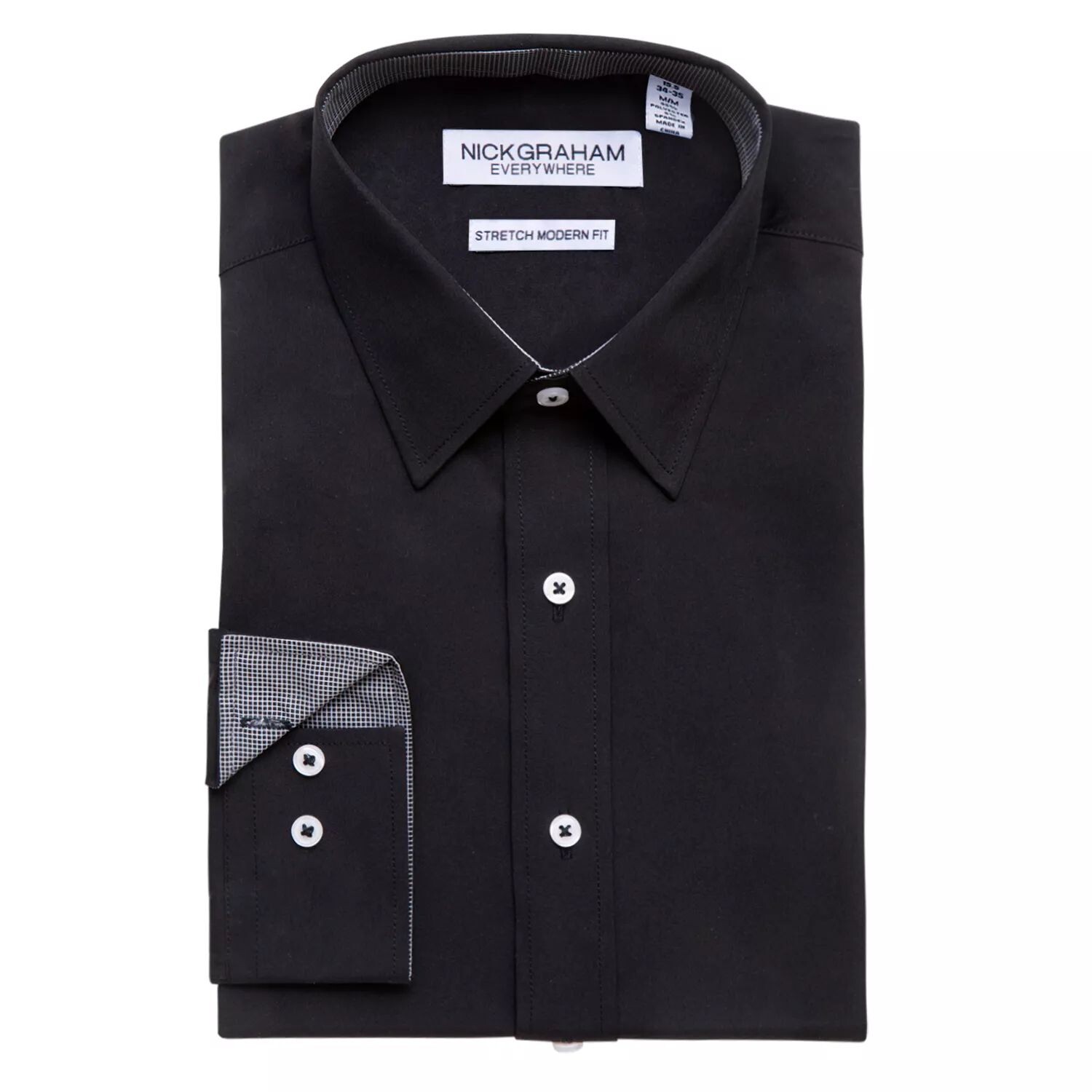 Мужская классическая рубашка-стрейч современного кроя из коллекции Traveler Collection Performance Nick Graham
Мужская классическая рубашка-стрейч современного кроя из коллекции Traveler Collection Performance Nick Graham