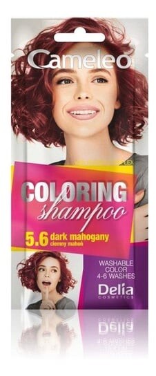 Шампунь-краситель Cameleo 5.6 Темное красное дерево 40мл Delia Cosmetics