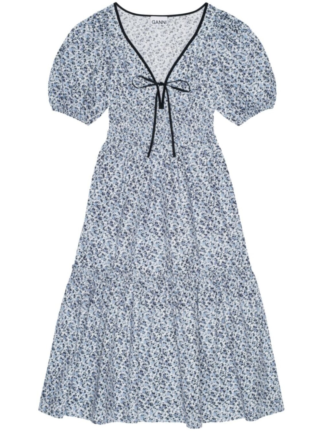 GANNI платье миди с V-образным вырезом и принтом, синий
GANNI платье миди с V-образным вырезом и принтом, синий