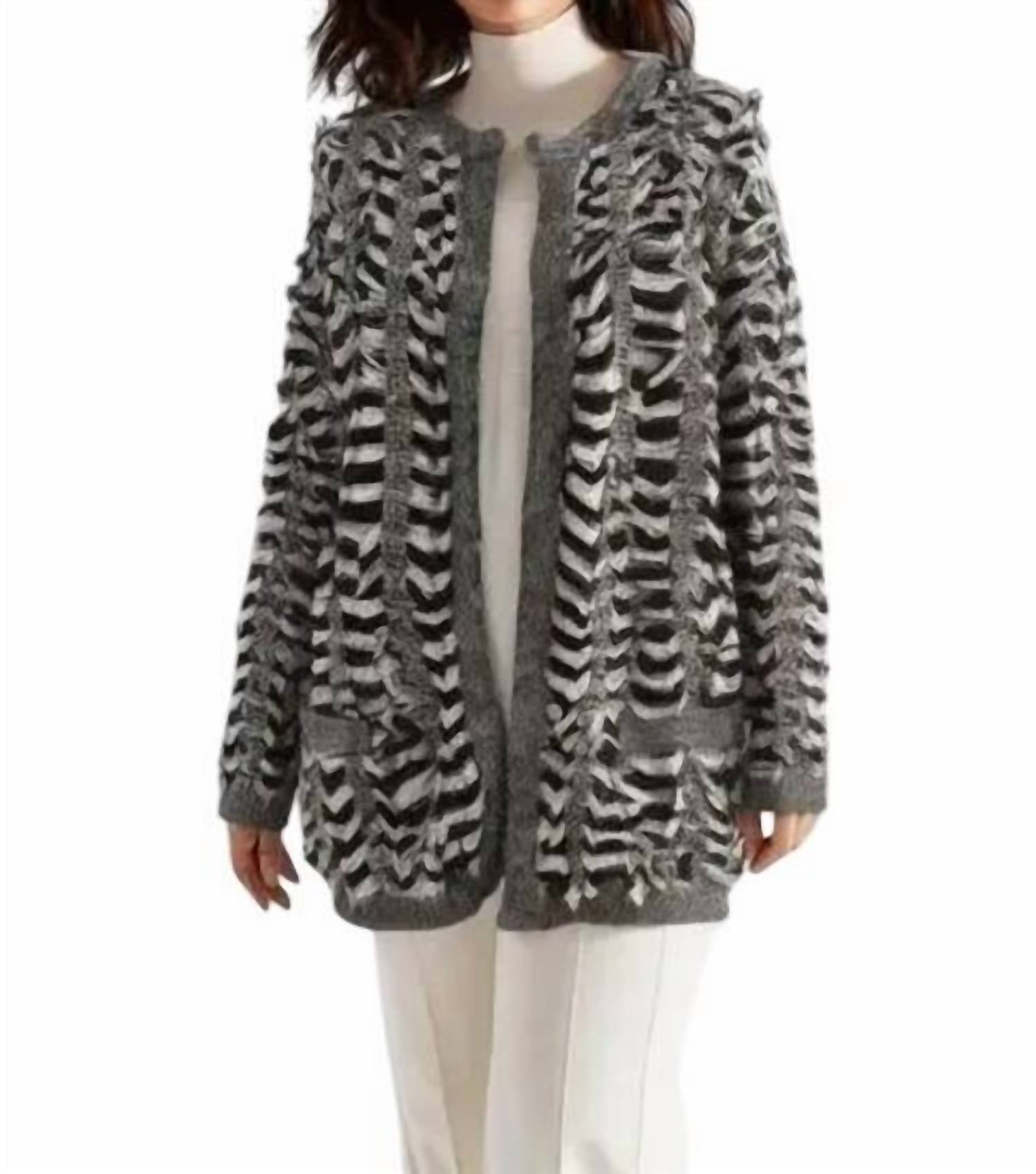 Кардиган с бахромой черного и белого цвета endless rose
Кардиган с бахромой черного и белого цвета endless rose