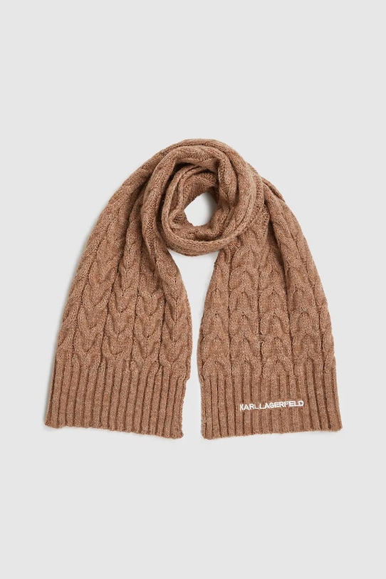 Шарф из смеси шерсти K/ESSENTIAL Karl Lagerfeld, бежевый
Шарф из смеси шерсти K/ESSENTIAL Karl Lagerfeld, бежевый
