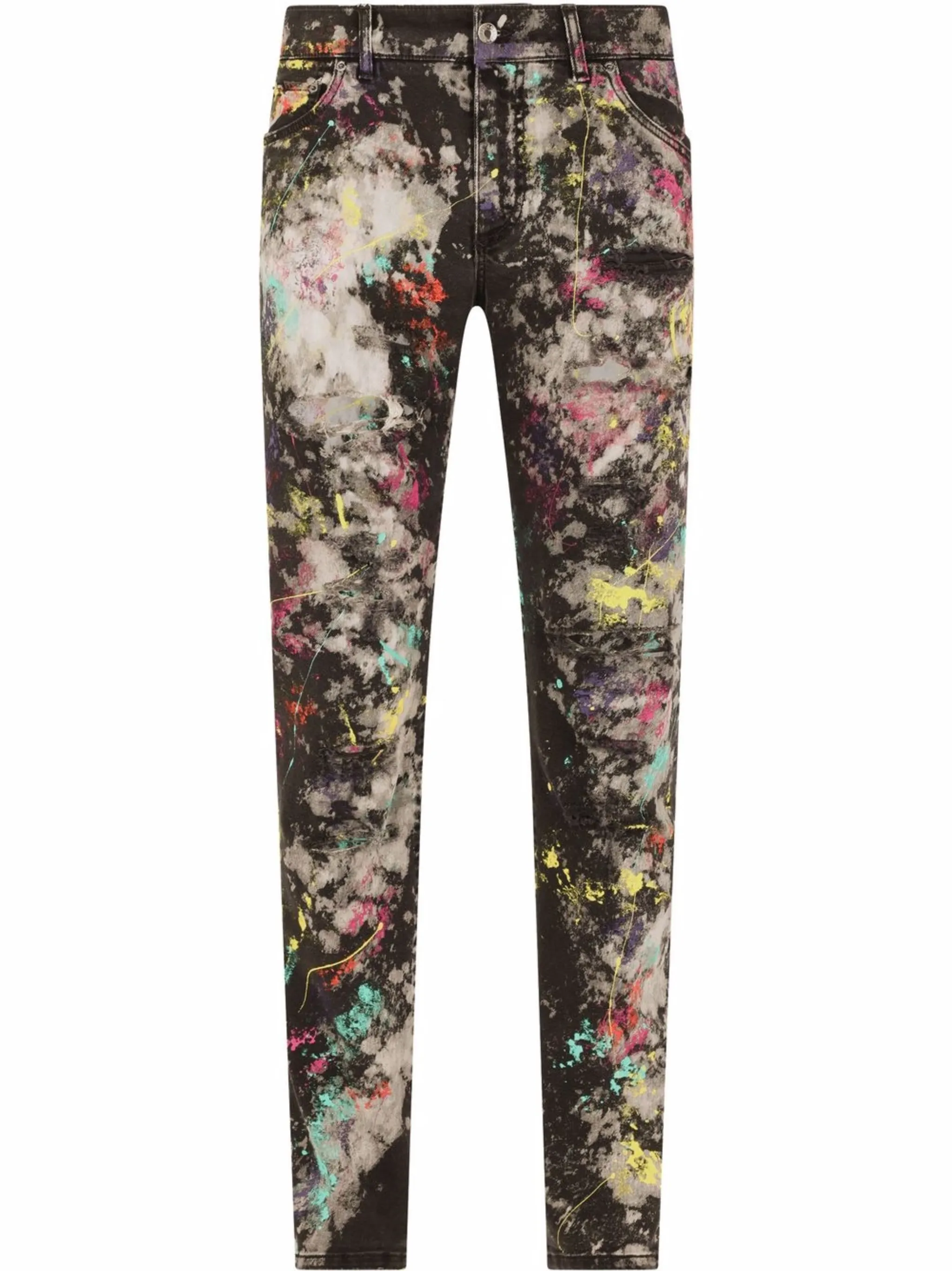 Узкие джинсы с принтом Dolce & Gabbana, черный
Узкие джинсы с принтом Dolce & Gabbana, черный