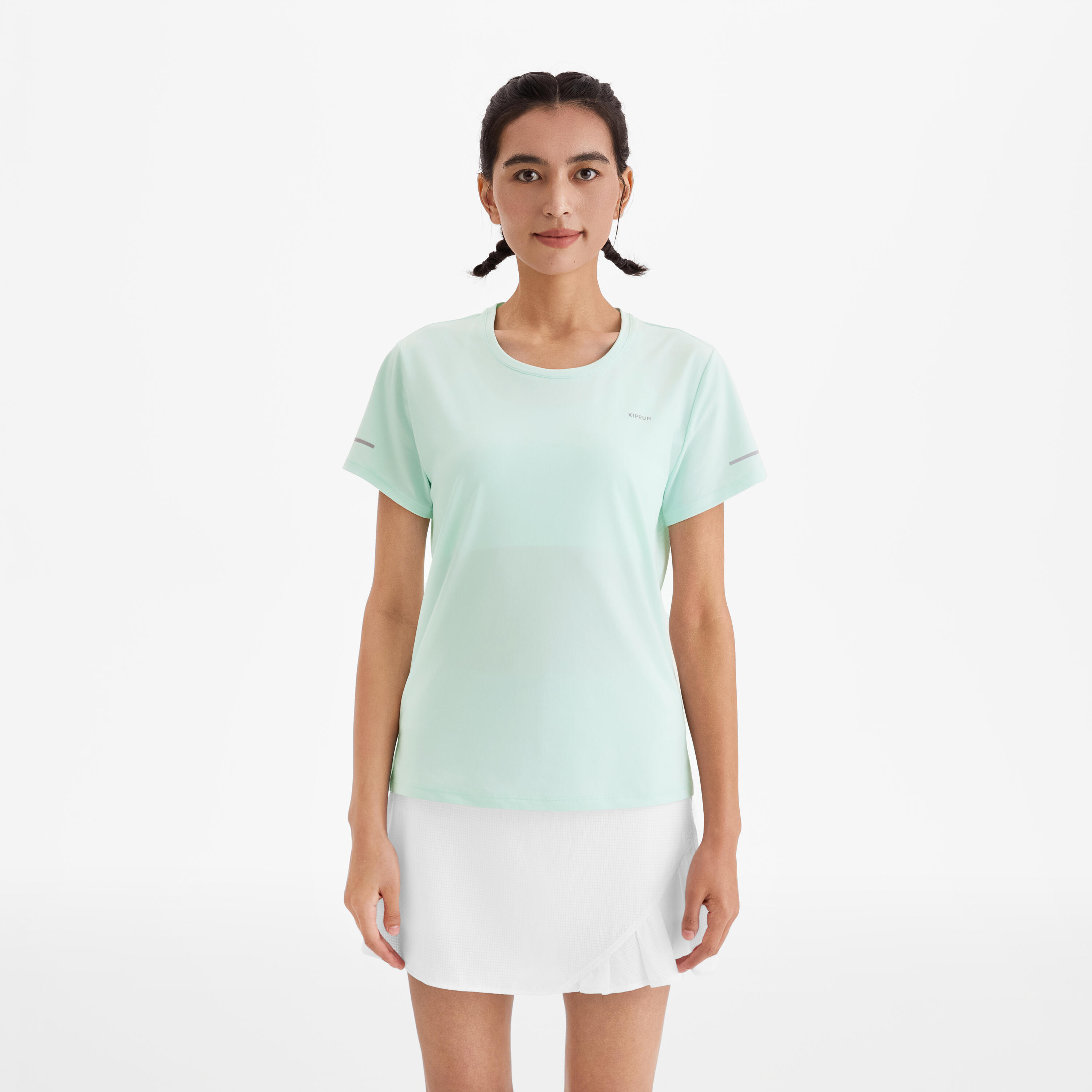 Женская беговая футболка Kiprun 500 серия дышащая и сухая
Женская беговая футболка Kiprun 500 серия дышащая и сухая