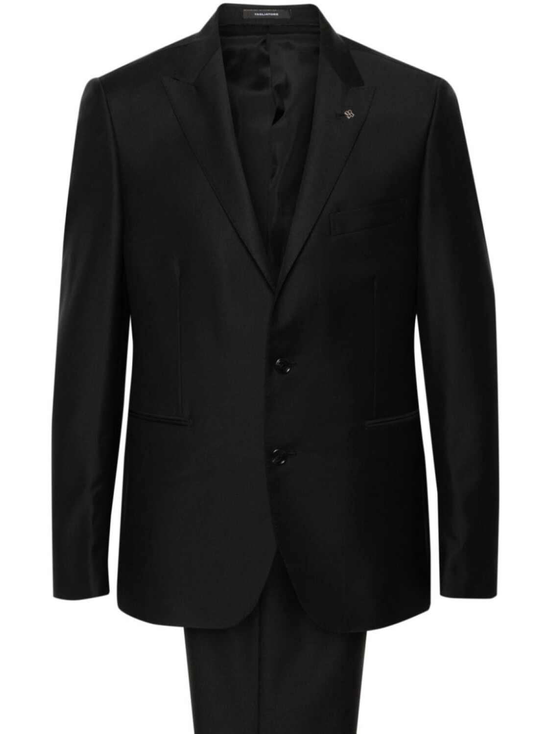 Tagliatore костюм из вирджинской шерсти с однобортным пиджаком, черный
Tagliatore костюм из вирджинской шерсти с однобортным пиджаком, черный