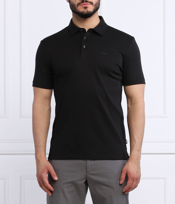 Поло мужское Boss однотонное базовое, черный
Поло мужское Boss однотонное базовое, черный