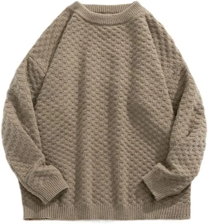 Мужской пуловер с простым круглым вырезом, кабельной вязкой и мягкой текстурой WESBR
Мужской пуловер с простым круглым вырезом, кабельной вязкой и мягкой текстурой WESBR