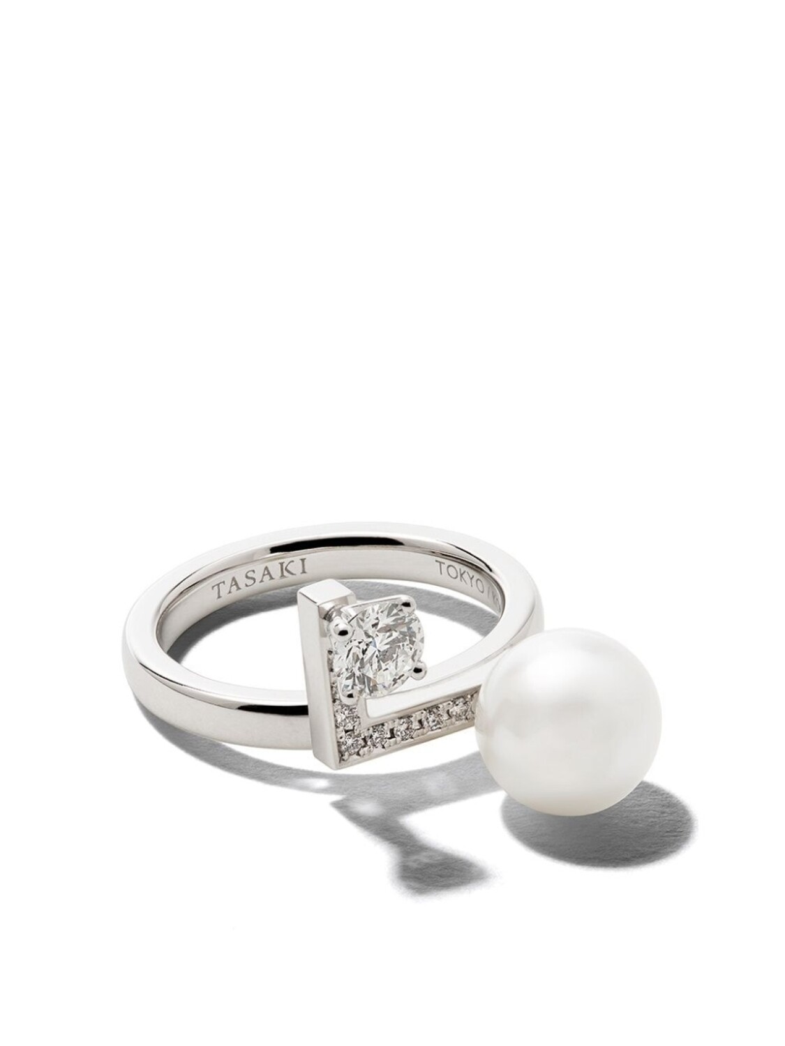 Кольцо Blance Note из белого золота с бриллиантами TASAKI, серебряный
Кольцо Blance Note из белого золота с бриллиантами TASAKI, серебряный