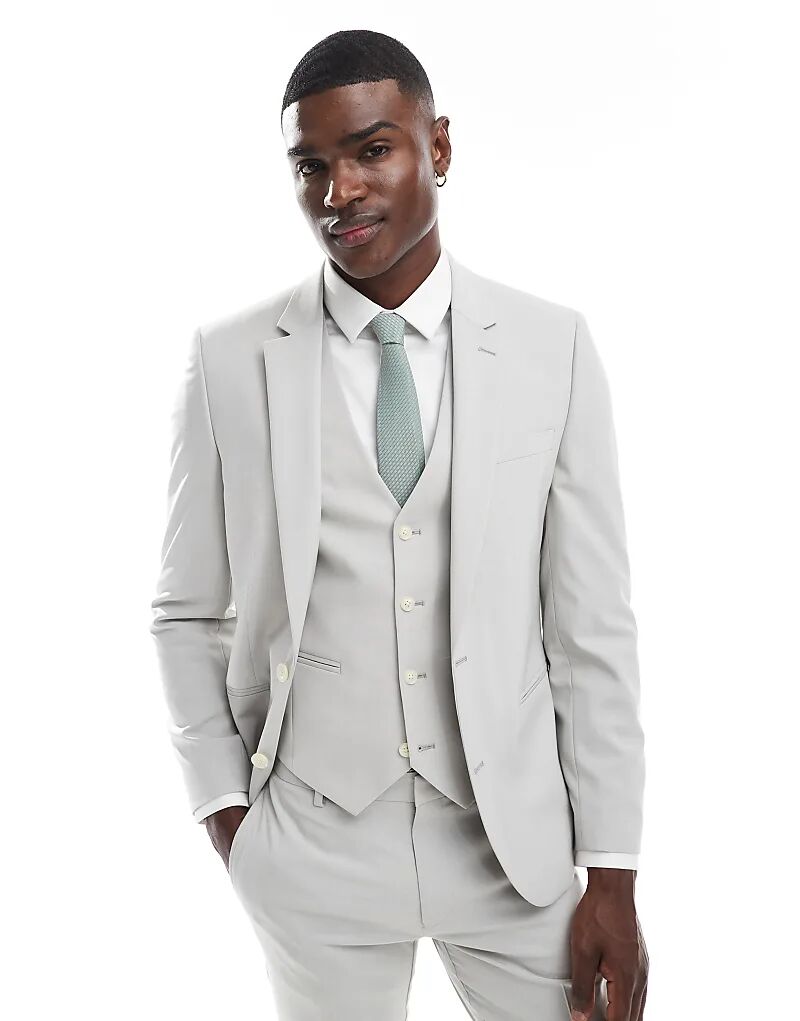 Узкий пиджак ASOS DESIGN светло-серого цвета
Узкий пиджак ASOS DESIGN светло-серого цвета