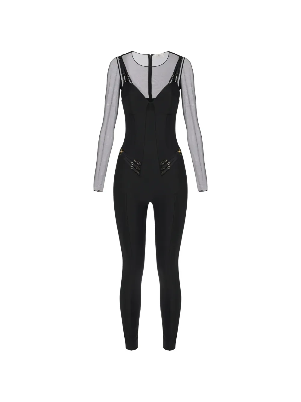 Комбинезон из тюля Elisabetta Franchi, черный
Комбинезон из тюля Elisabetta Franchi, черный