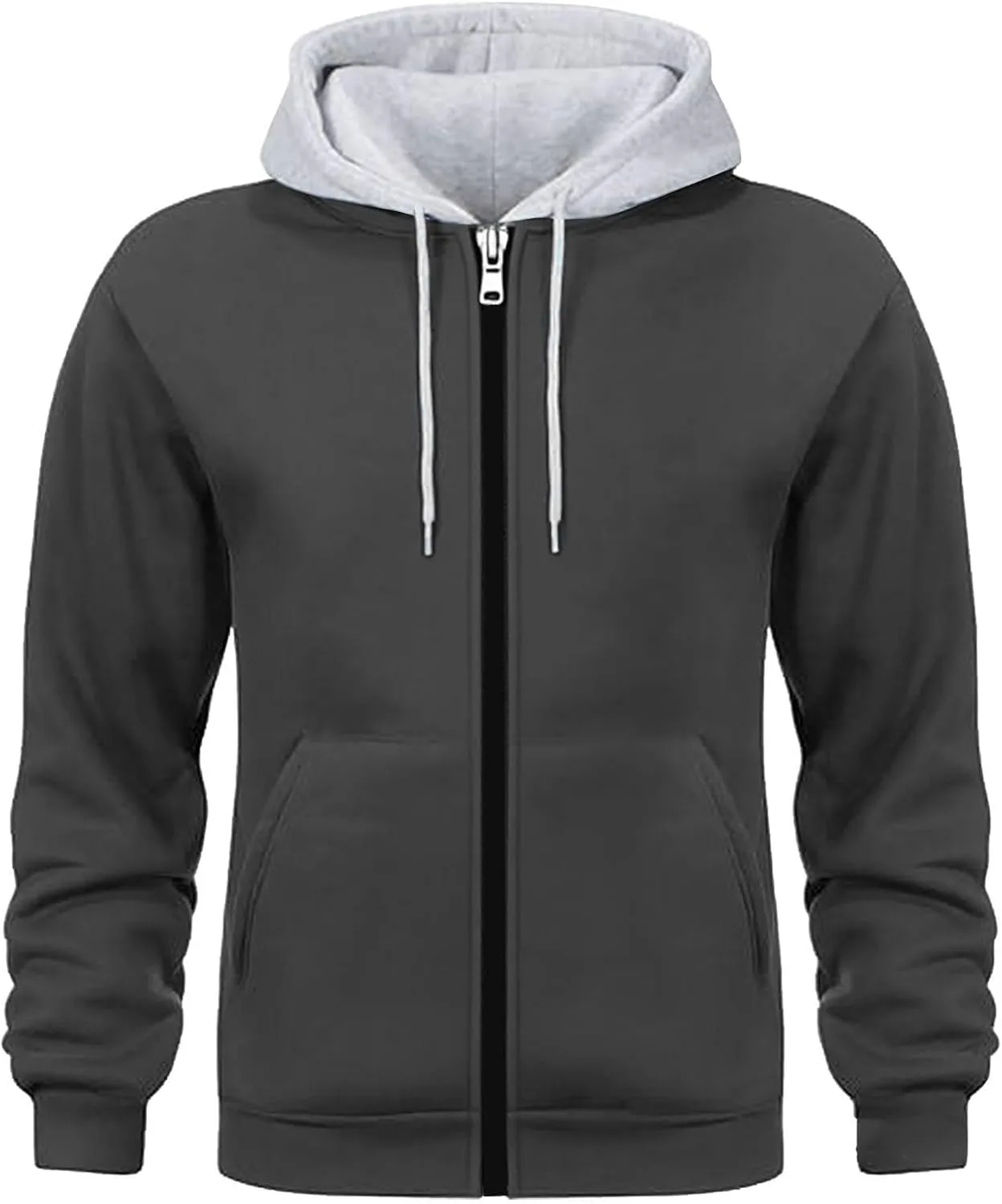 Мужская толстовка с капюшоном и карманами, Casual, на молнии
Мужская толстовка с капюшоном и карманами, Casual, на молнии