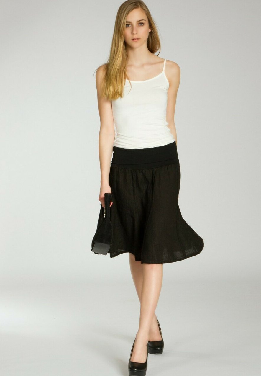 Юбка А-силуэта Caspar, черный
Юбка А-силуэта Caspar, черный