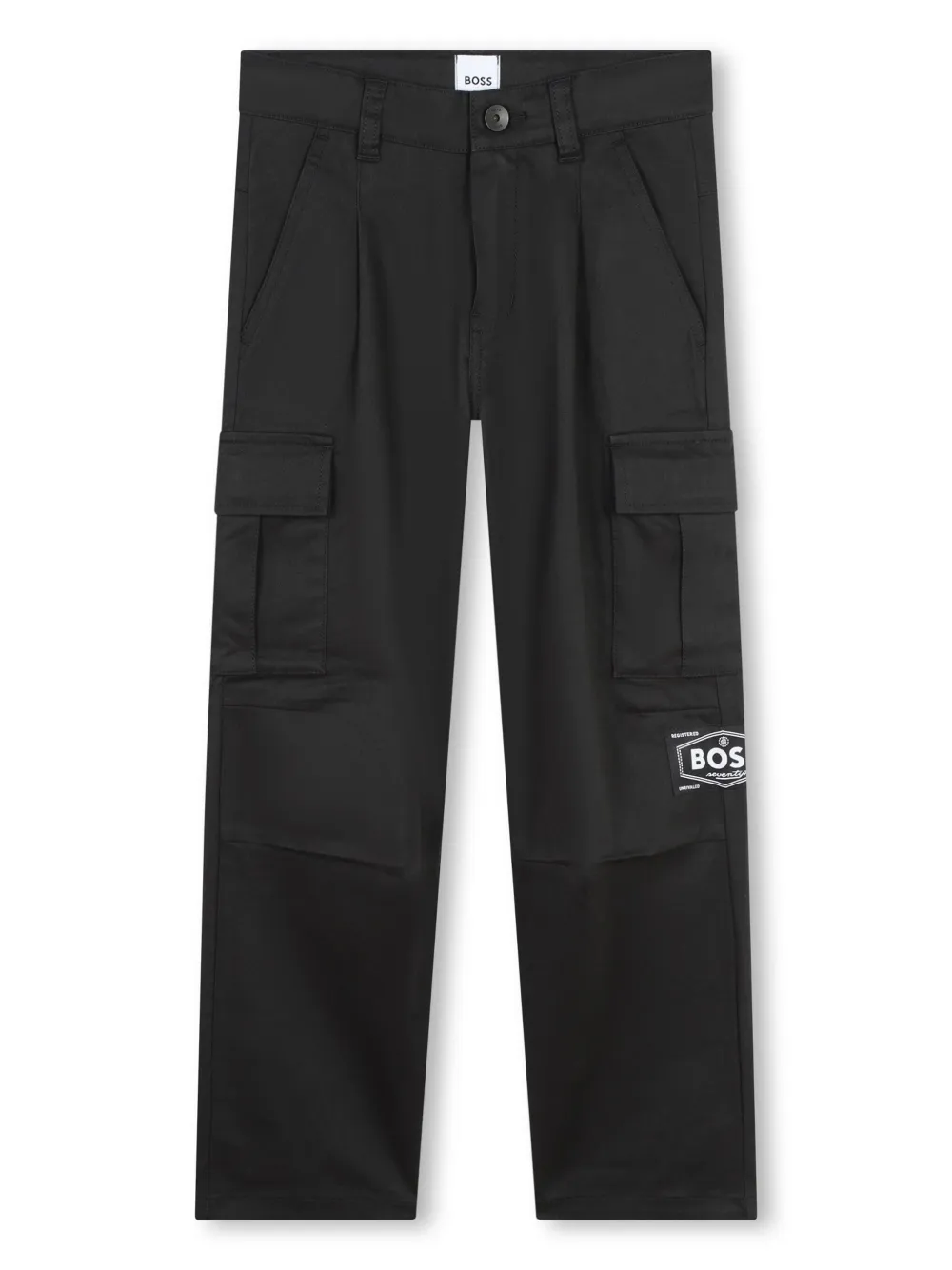 Прямые брюки карго BOSS Kidswear, черный
Прямые брюки карго BOSS Kidswear, черный