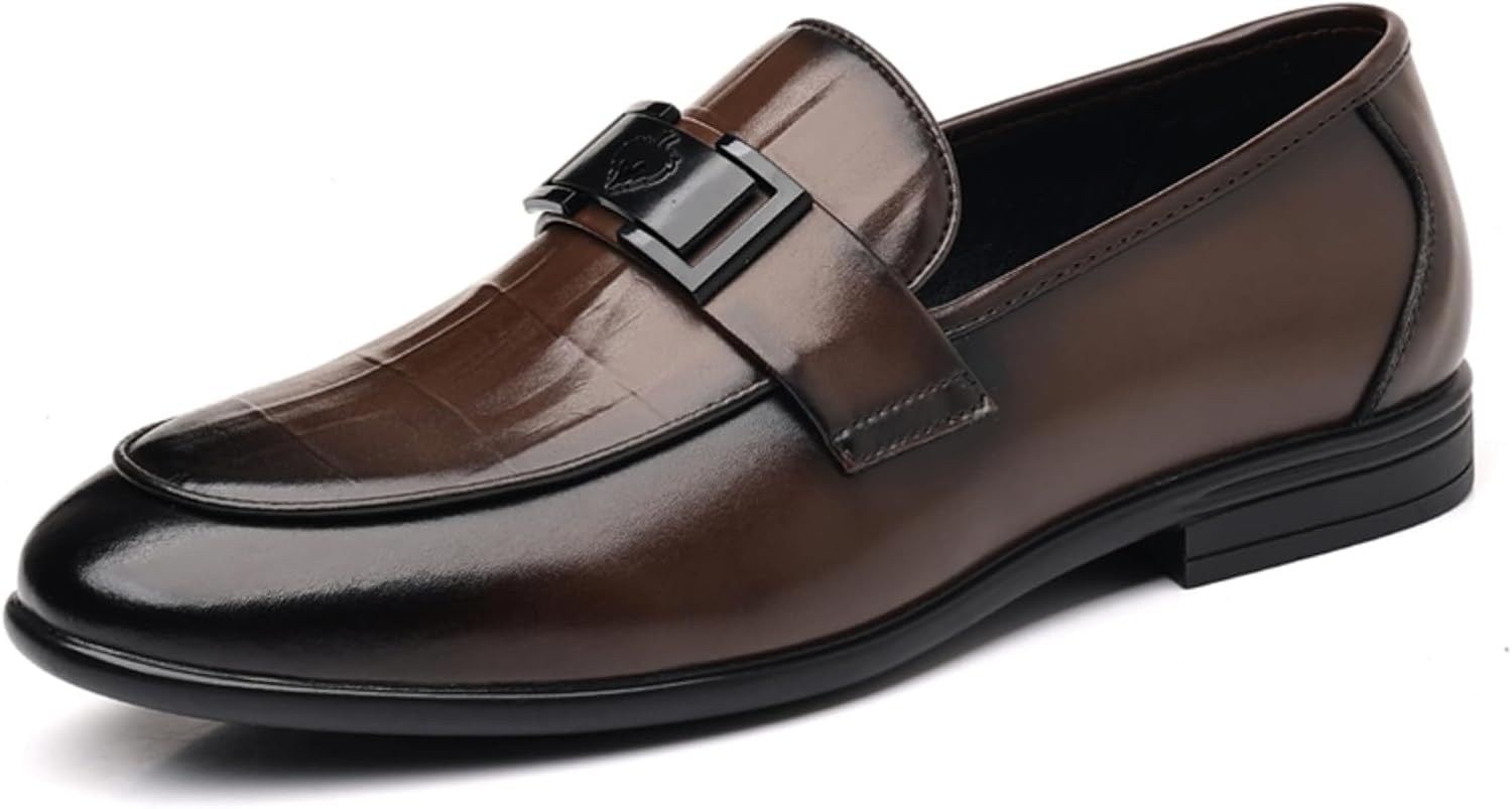 Мужские черные кожаные лоферы с пряжкой, стильные туфли без шнурков для формальных и повседневных мероприятий Aokisx
Мужские черные кожаные лоферы с пряжкой, стильные туфли без шнурков для формальных и повседневных мероприятий Aokisx