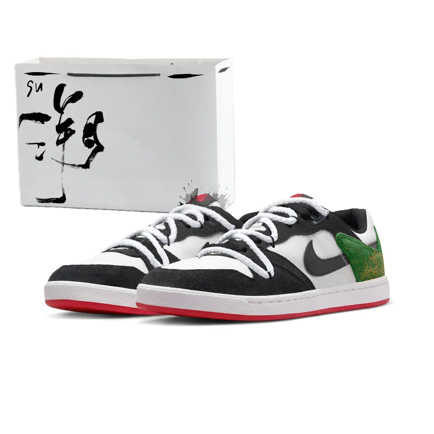 Shanhai Jing Spirit Of The Mountain Ridge устойчивые к истиранию, легкие и дышащие низкие кроссовки для скейтбординга Nike, chinese style shopping bag
Shanhai Jing Spirit Of The Mountain Ridge устойчивые к истиранию, легкие и дышащие низкие кроссовки для скейтбординга Nike, chinese style shopping bag