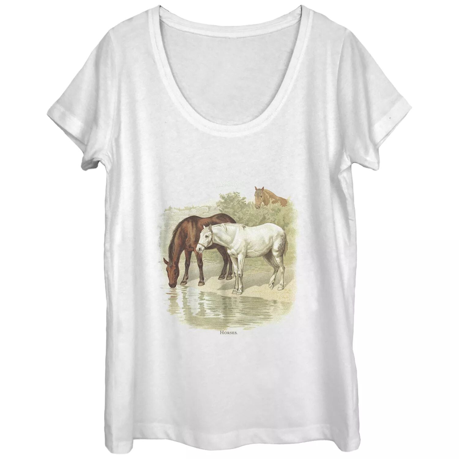 Детская винтажная футболка с изображением пейзажной живописи и изображением лошадей Licensed Character
Детская винтажная футболка с изображением пейзажной живописи и изображением лошадей Licensed Character