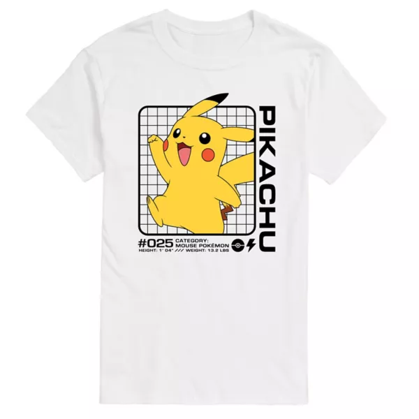 Футболка с графическим принтом большого и высокого покемона Пикачу Licensed Character, белый
Футболка с графическим принтом большого и высокого покемона Пикачу Licensed Character, белый