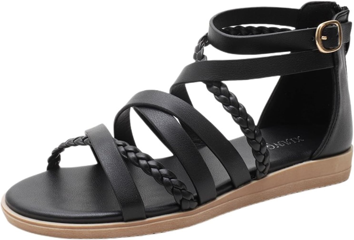 Женские гладиаторские сандалии с ремешками, плоские сандалии-рыбаки с переплетенными ремешками, удобные с открытым носком и ремешком на щиколотке, летние пляжные гладиаторские туфли, римские плоские сандалии Generic, черный
Женские гладиаторские сандалии с ремешками, плоские сандалии-рыбаки с переплетенными ремешками, удобные с открытым носком и ремешком на щиколотке, летние пляжные гладиаторские туфли, римские плоские сандалии Generic, черный