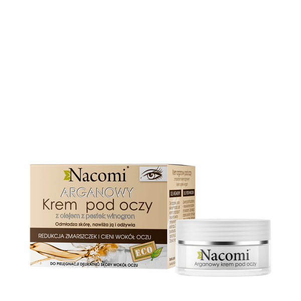 Крем для век с аргановым маслом и виноградными косточками, 15 мл Nacomi
Крем для век с аргановым маслом и виноградными косточками, 15 мл Nacomi
