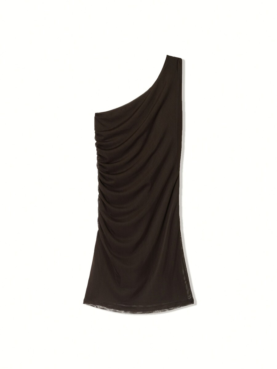 Платье Bershka, темно-коричневый
Платье Bershka, темно-коричневый