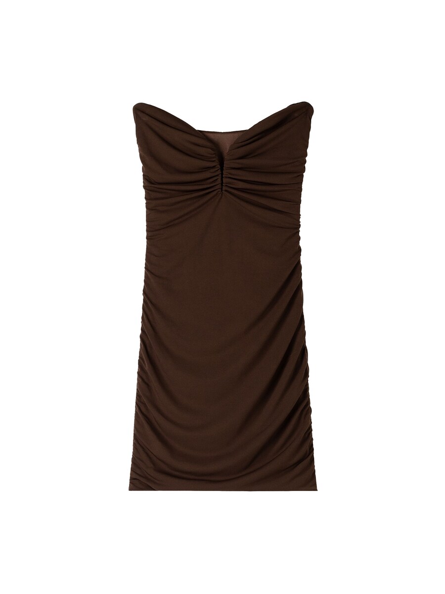 Коктейльное платье Bershka, коричневый
Коктейльное платье Bershka, коричневый