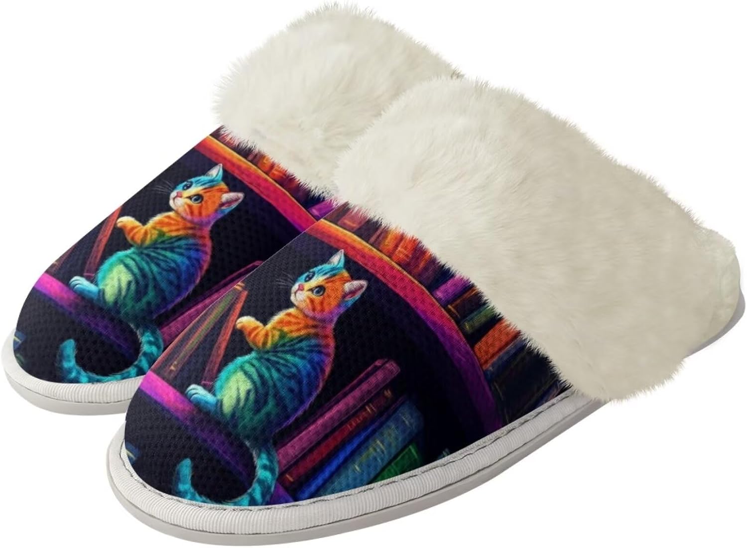 Комнатные тапочки Binienty для женщин и мужчин, для дома и улицы, легкие, с противоскользящей подошвой, Gradient Cat Book
Комнатные тапочки Binienty для женщин и мужчин, для дома и улицы, легкие, с противоскользящей подошвой, Gradient Cat Book