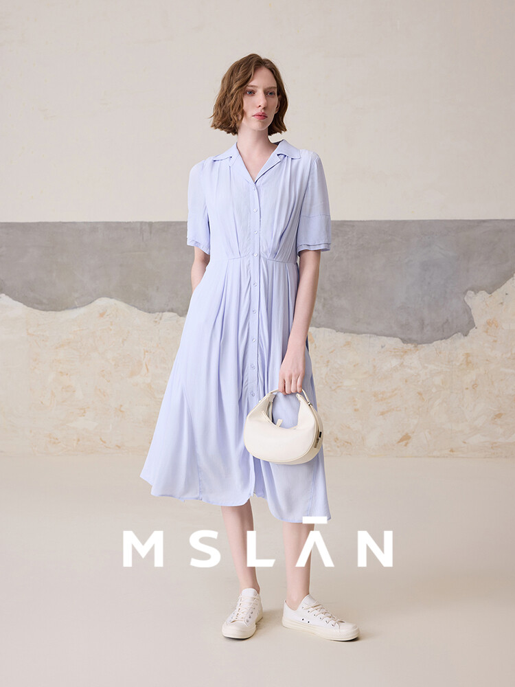 Платье-рубашка Absolute Purple MSlan с V-образным вырезом, синий
Платье-рубашка Absolute Purple MSlan с V-образным вырезом, синий