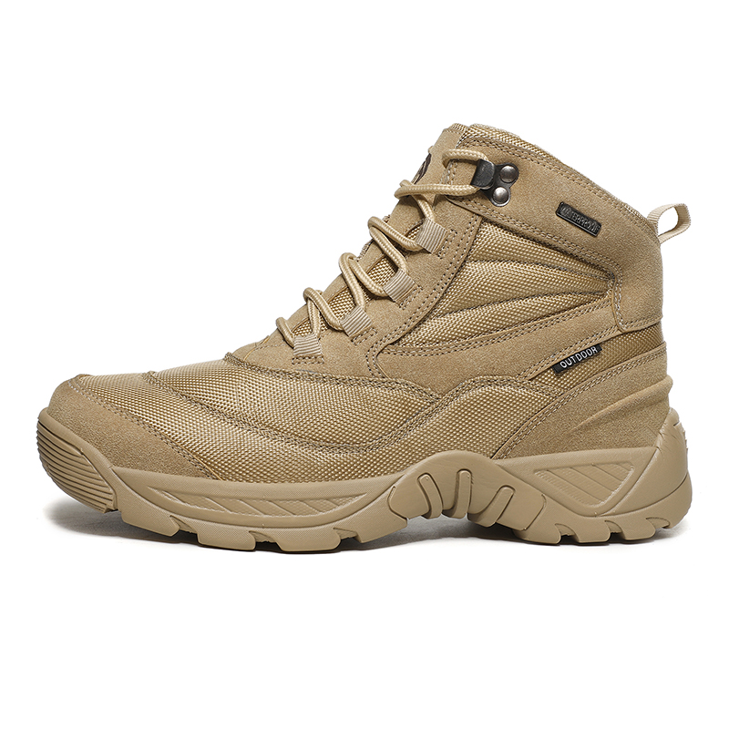 BIANSULONG Износостойкие водонепроницаемые противоскользящие высокие походные ботинки мужские - песочные, цвет Sand
BIANSULONG Износостойкие водонепроницаемые противоскользящие высокие походные ботинки мужские - песочные, цвет Sand