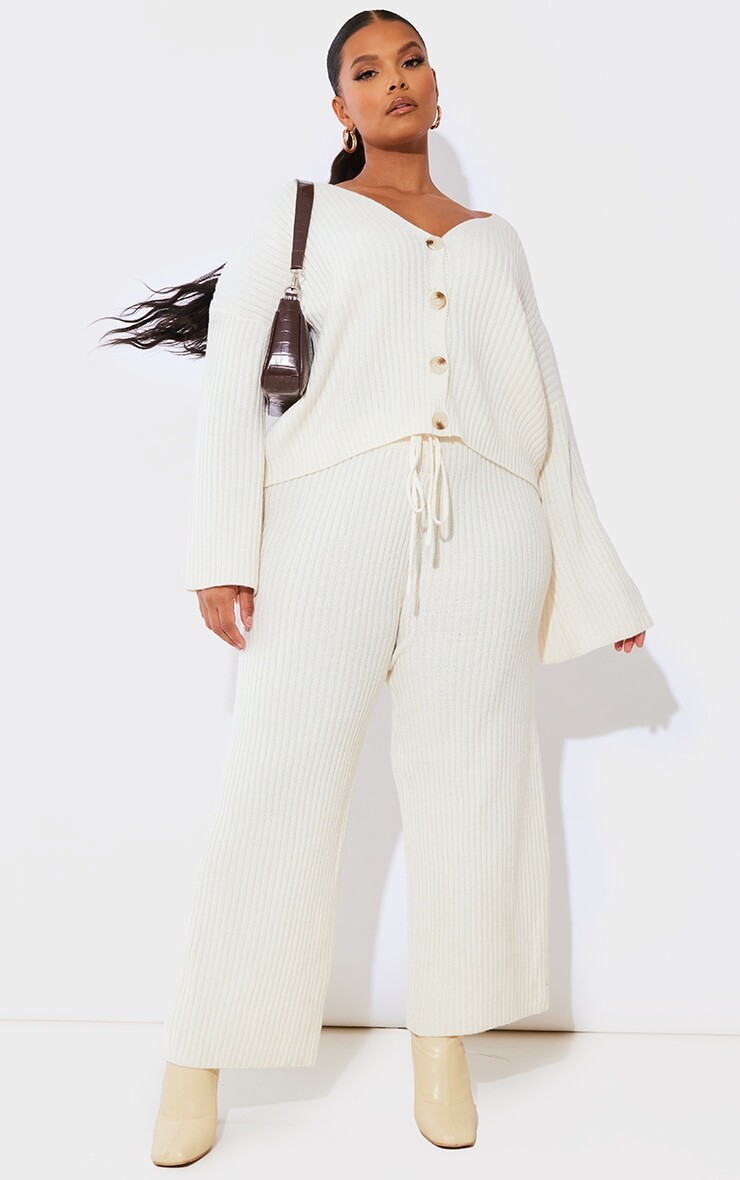 PrettyLittleThing Кремовые трикотажные широкие брюки в рубчик Plus Plus, Бежевый, PrettyLittleThing Кремовые трикотажные широкие брюки в рубчик Plus Plus
PrettyLittleThing Кремовые трикотажные широкие брюки в рубчик Plus Plus, Бежевый, PrettyLittleThing Кремовые трикотажные широкие брюки в рубчик Plus Plus