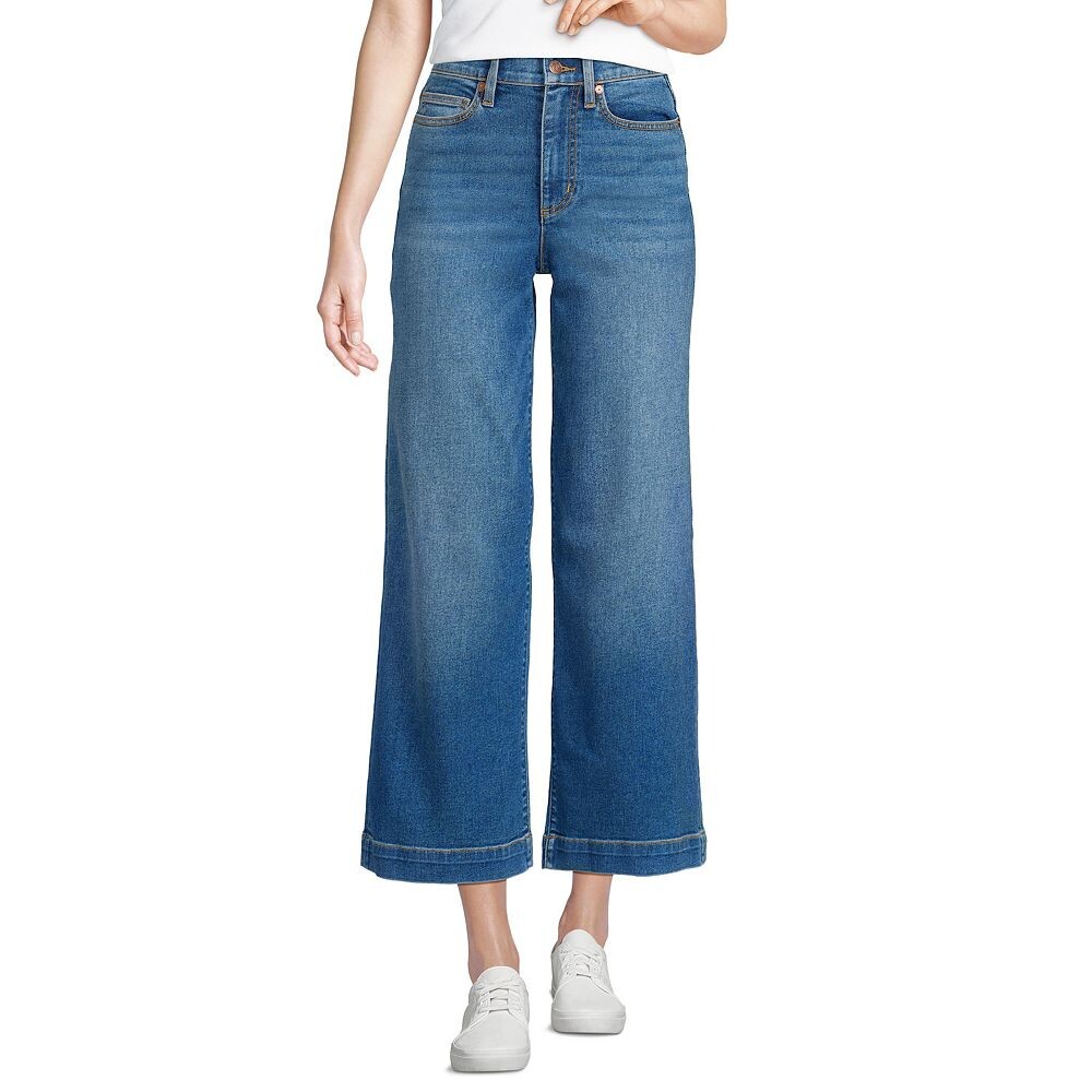 Женские укороченные джинсы Lands End Recover Denim с высокой посадкой и широкими штанинами Lands' End, цвет Indigo Tide Blue
Женские укороченные джинсы Lands End Recover Denim с высокой посадкой и широкими штанинами Lands' End, цвет Indigo Tide Blue