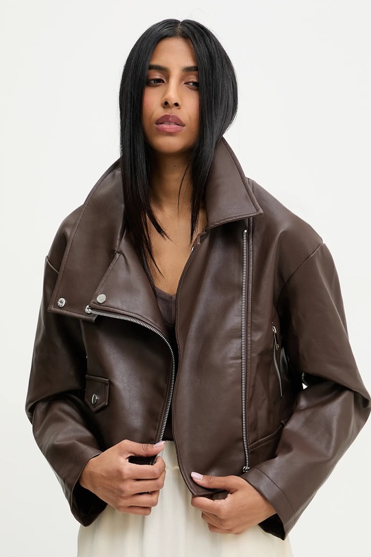 Байкерская куртка Answear.LAB, коричневый
Байкерская куртка Answear.LAB, коричневый