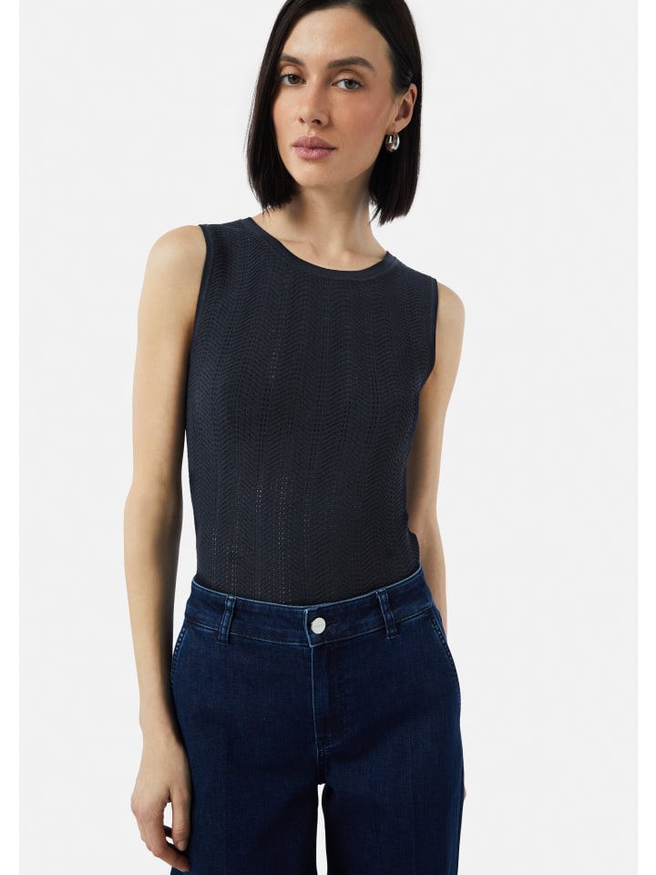 Свитер-жилет comma, синий 
Свитер-жилет comma, синий