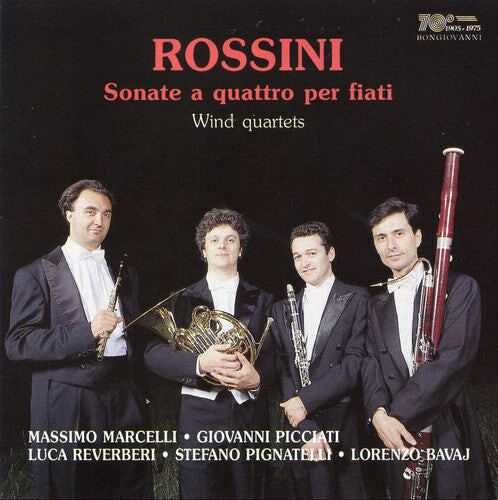 CD диск Rossini / Mercelli / Reverberi: Sonate a Quattro Per Fiati
CD диск Rossini / Mercelli / Reverberi: Sonate a Quattro Per Fiati