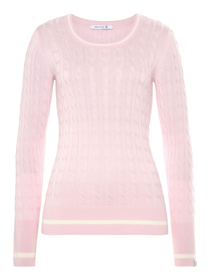 Свитер с круглым вырезом розового цвета Delmao
Свитер с круглым вырезом розового цвета Delmao