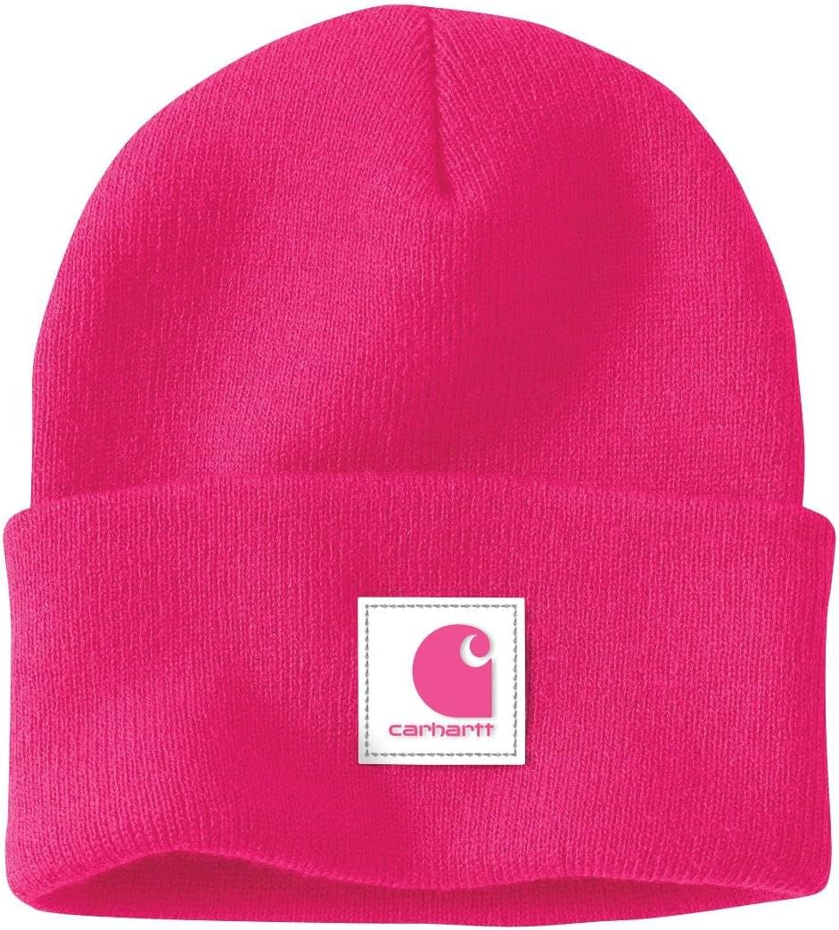 Carhartt мужская вязаная шапка с резиновой нашивкой, Pink Glow
Carhartt мужская вязаная шапка с резиновой нашивкой, Pink Glow
