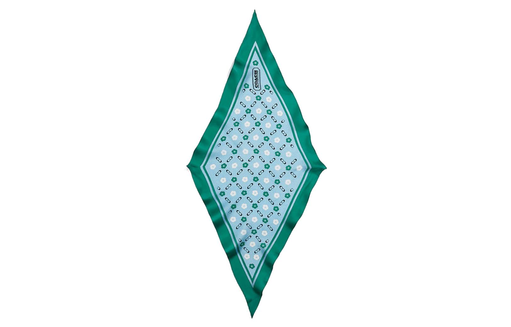 Шёлковый шёлковый шарф COACH зелёный
Шёлковый шёлковый шарф COACH зелёный