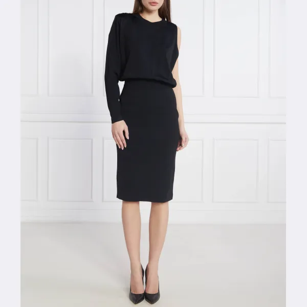 Асимметричное платье Karl Lagerfeld, черный 
Асимметричное платье Karl Lagerfeld, черный