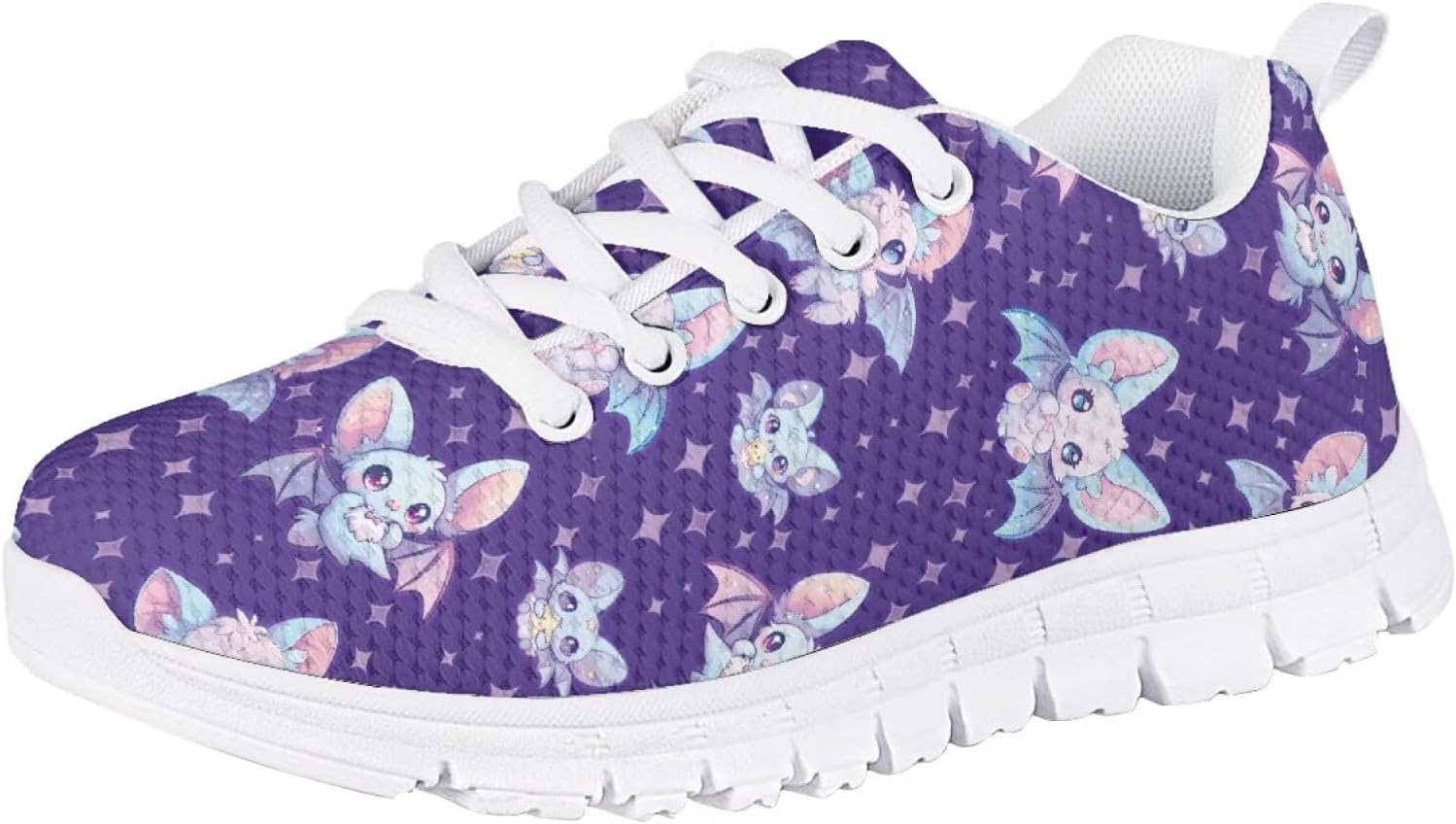 Кроссовки Forchrinse для мальчиков и девочек, с шнуровкой, для бега и ходьбы, повседневные, с плоской подошвой и противоскользящей подошвой, Halloween Bats Printed
Кроссовки Forchrinse для мальчиков и девочек, с шнуровкой, для бега и ходьбы, повседневные, с плоской подошвой и противоскользящей подошвой, Halloween Bats Printed