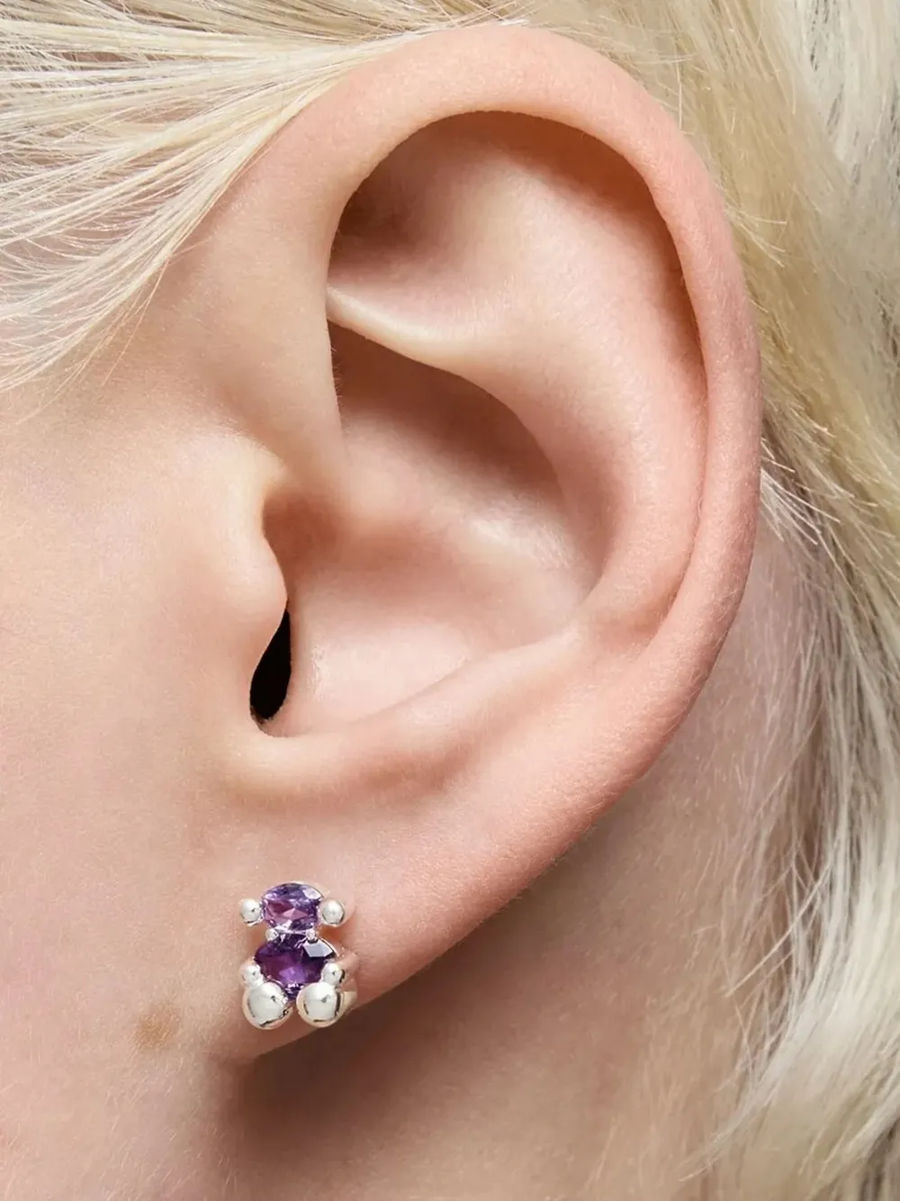 Серьги-гвоздики с аметистом Tous, серый
Серьги-гвоздики с аметистом Tous, серый