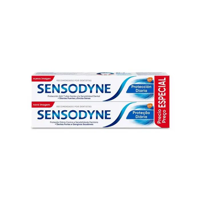 Зубная паста Dentífrico Protección Diaria para dientes sensibles Sensodyne, Set 2 productos
Зубная паста Dentífrico Protección Diaria para dientes sensibles Sensodyne, Set 2 productos