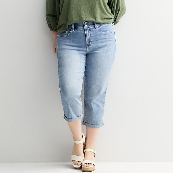 Джинсовые капри mid rise светлой стирки Plus size Apt. 9
Джинсовые капри mid rise светлой стирки Plus size Apt. 9