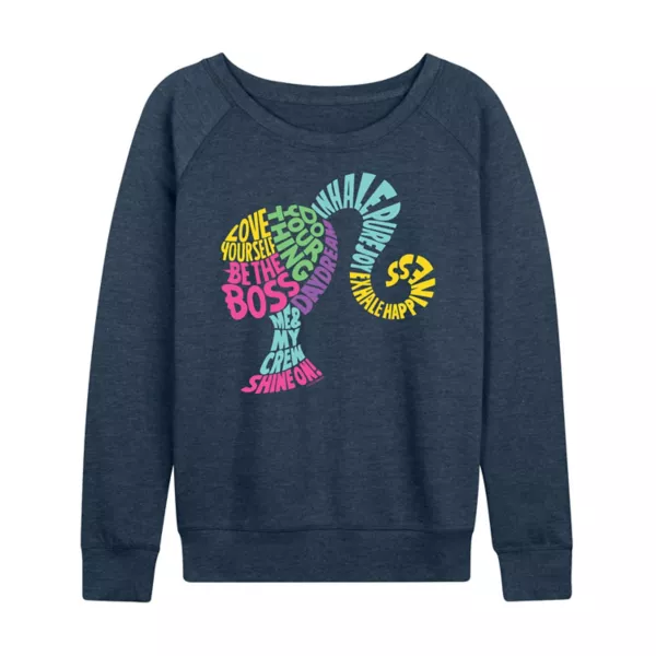 Футболка с длинным рукавом из французского трикотажа с вдохновляющими фразами для женщин Barbie, индиго
Футболка с длинным рукавом из французского трикотажа с вдохновляющими фразами для женщин Barbie, индиго