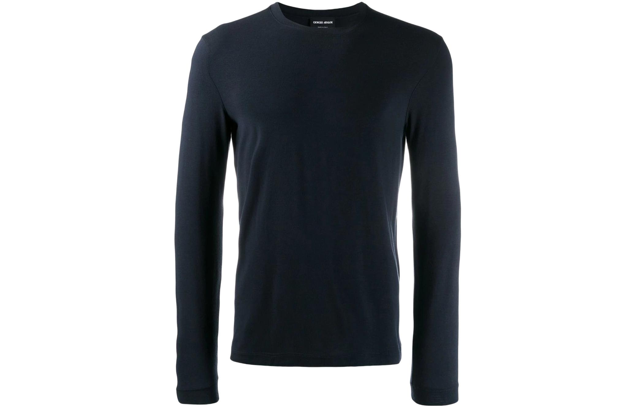 Длинный свитшот с круглым вырезом GIORGIO ARMANI, темно-синий
Длинный свитшот с круглым вырезом GIORGIO ARMANI, темно-синий