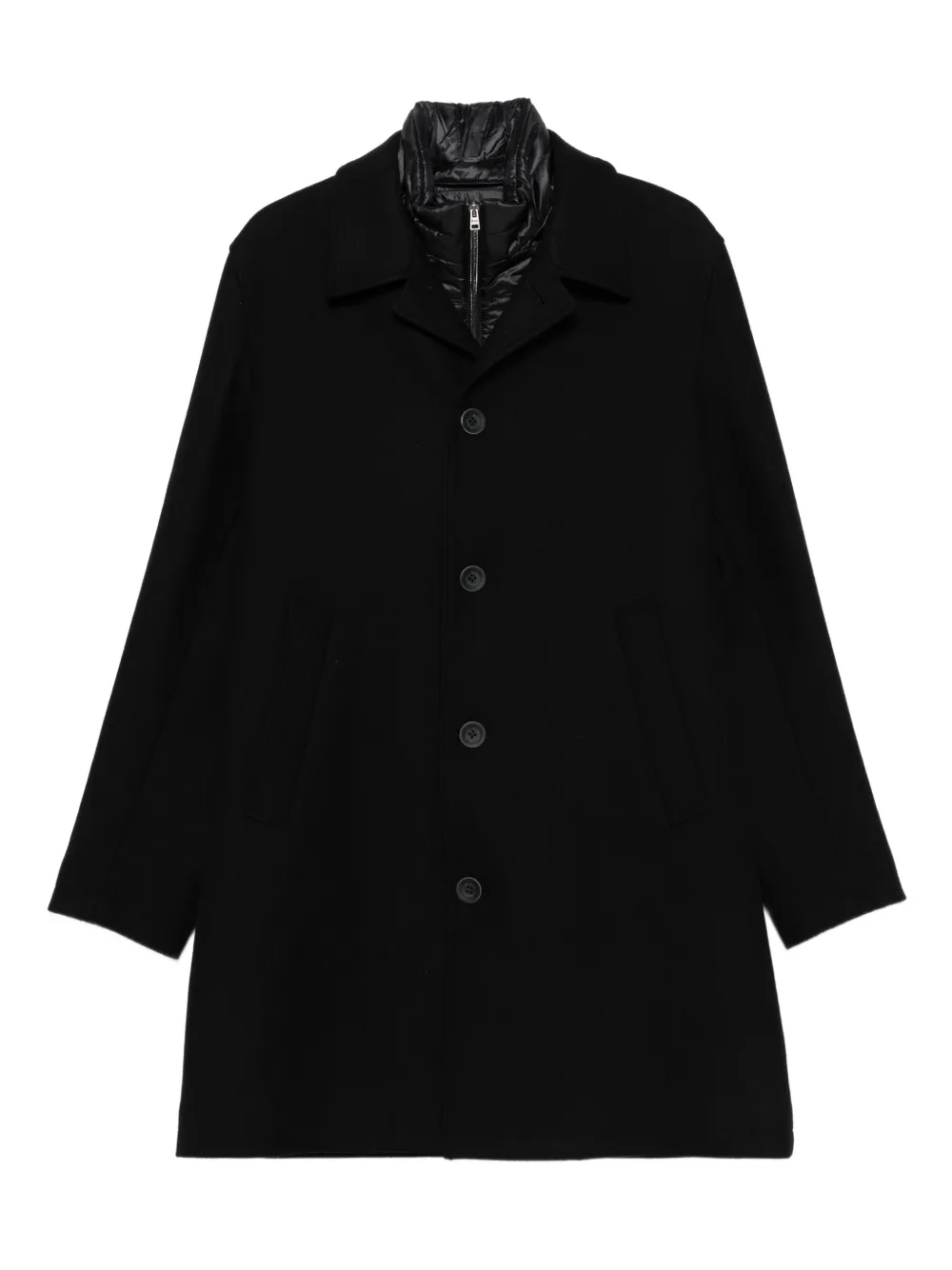 Пальто на пуговицах Herno, черный
Пальто на пуговицах Herno, черный
