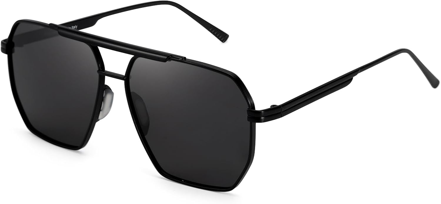 Солнцезащитные очки-авиаторы SODQW с защитой от спутывания линз для женщин и мужчин, квадратные, поляризованные, с защитой от УФ-излучения UV400, модные и стильные, подходят для вождения, A02- Black/Grey
Солнцезащитные очки-авиаторы SODQW с защитой от спутывания линз для женщин и мужчин, квадратные, поляризованные, с защитой от УФ-излучения UV400, модные и стильные, подходят для вождения, A02- Black/Grey