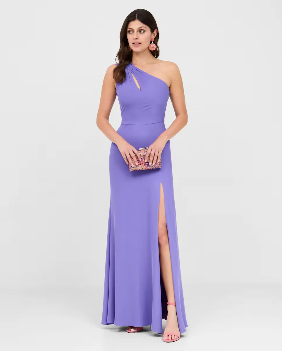 Длинное платье с асимметричным вырезом и разрезом по бокам Veneno en la piel, цвет Lila
Длинное платье с асимметричным вырезом и разрезом по бокам Veneno en la piel, цвет Lila