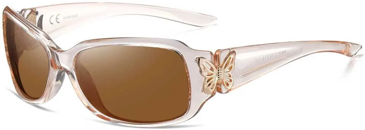 Поляризованные солнцезащитные очки HAOLOTA для мужчин и женщин, дизайнерские очки для вождения, легкие, с защитой UV400, A03 Transparent Brown Frame/Brown Lens
Поляризованные солнцезащитные очки HAOLOTA для мужчин и женщин, дизайнерские очки для вождения, легкие, с защитой UV400, A03 Transparent Brown Frame/Brown Lens