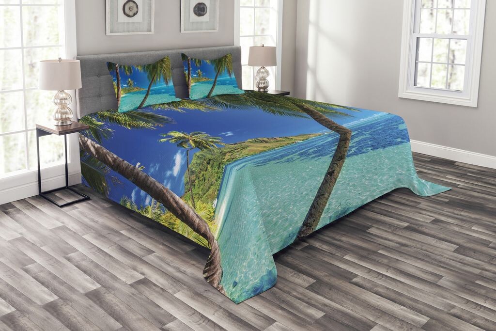 ABAKUHAUS Комплект покрывала Tropical, пальмы, море, пляж, комплект с наволочками, моющийся, для односпальных кроватей 264 x 220 см, бирюзово-синий
ABAKUHAUS Комплект покрывала Tropical, пальмы, море, пляж, комплект с наволочками, моющийся, для односпальных кроватей 264 x 220 см, бирюзово-синий